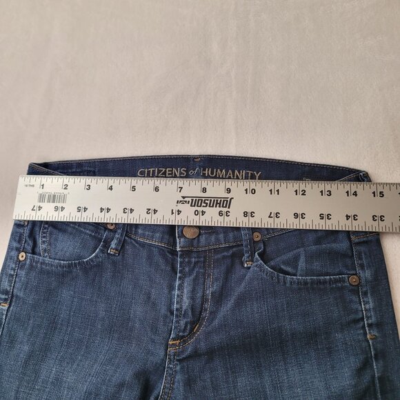 Citizens Of Humanity Dahan Womens Dani Dark Wash Cropped Leg Denim Jeans Size 27 - Picture 6 of 13